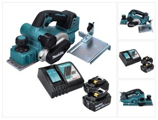 Аккумуляторный рубанок Makita DKP 181 RT, 18 В, с аккумулятором и зарядным устройством цена и информация | Рубанки | pigu.lt