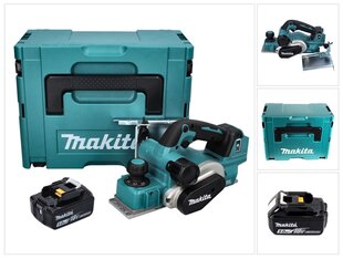 Аккумуляторный рубанок Makita DKP 181 T1J, 18 В, с аккумулятором, без зарядного устройства цена и информация | Рубанки | pigu.lt