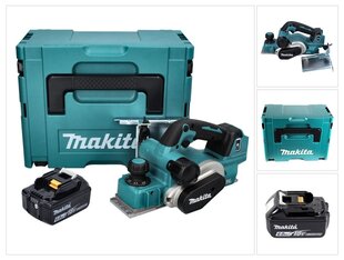 Аккумуляторный рубанок Makita DKP 181 G1J, 18 В, с аккумулятором и без зарядного устройства цена и информация | Рубанки | pigu.lt