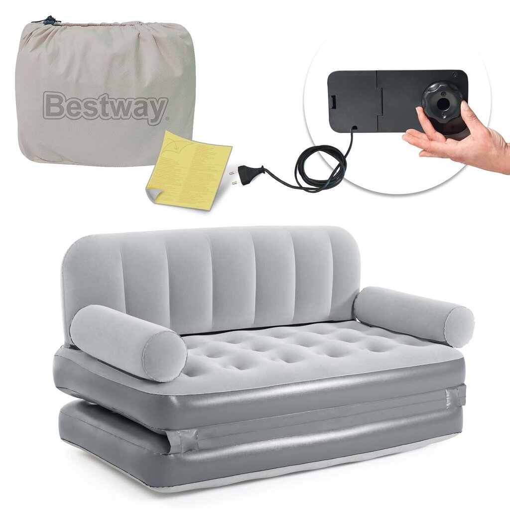 Pripučiama sofa Bestway, 188x152x64cm цена и информация | Pripučiami čiužiniai ir baldai | pigu.lt