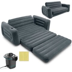 Надувной матрас - диван 2 в 1, + воздушный насос цена и информация | Надувные матрасы и мебель | pigu.lt