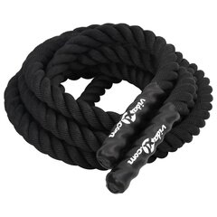 Jėgos virvė vidaXL, 9m, juoda kaina ir informacija | Kitos fitneso prekės | pigu.lt