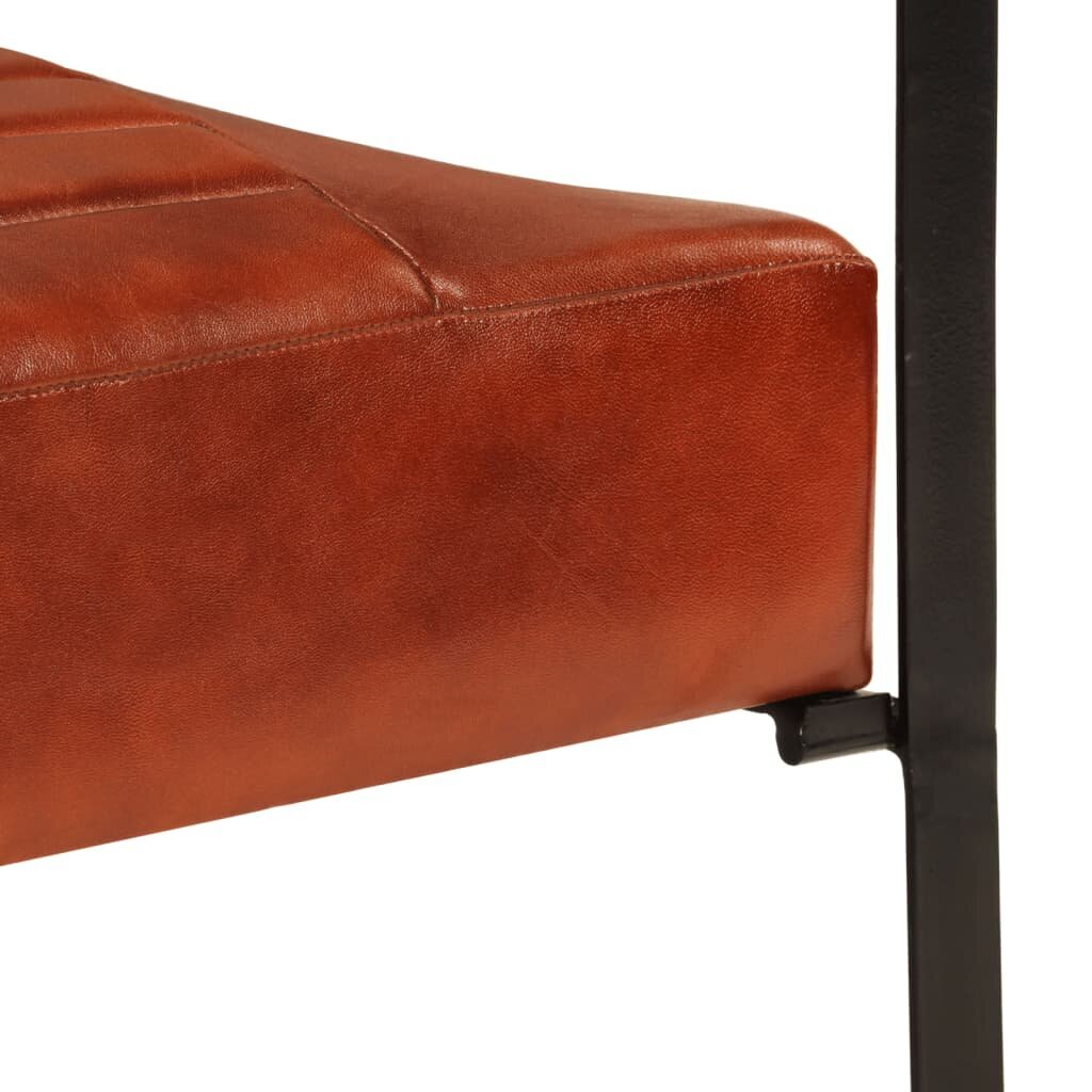 Poilsio kėdė vidaXL, ruda kaina ir informacija | Svetainės foteliai | pigu.lt