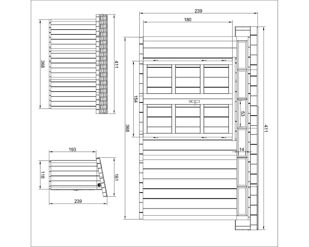 Įrankių namelis Timbela LP SmartSide M902A su dažų rinkiniu Tundra Grey kaina ir informacija | Sodo nameliai, malkinės, pastogės | pigu.lt