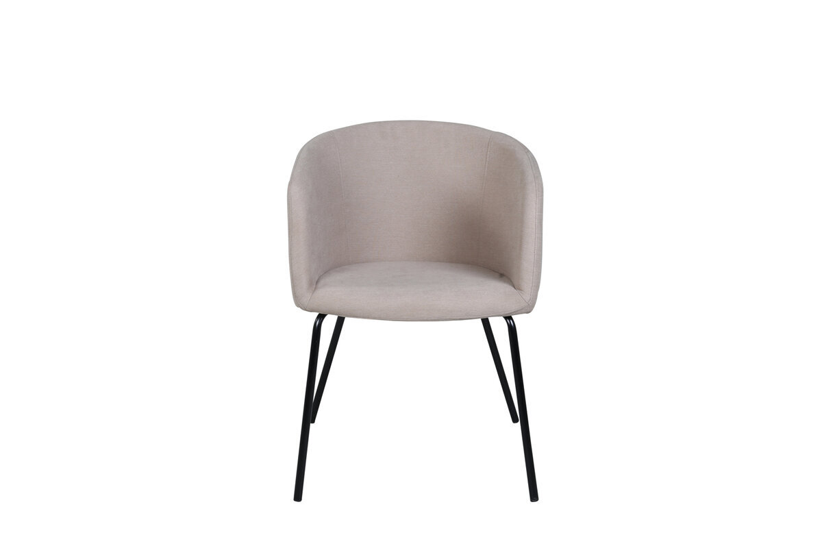 Fotelis Venture Design Berit, smėlio spalvos kaina ir informacija | Svetainės foteliai | pigu.lt