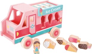 Medinis žaislų rūšiuoklis Small Foot Ice Cream Bus цена и информация | Игрушки для малышей | pigu.lt