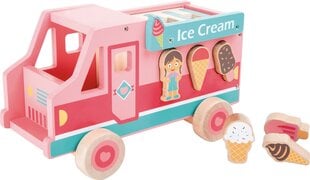 Medinis žaislų rūšiuoklis Small Foot Ice Cream Bus цена и информация | Игрушки для малышей | pigu.lt