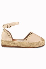 Espadrilės moterims Primohurt 34419, smėlio spalvos цена и информация | Женские туфли | pigu.lt