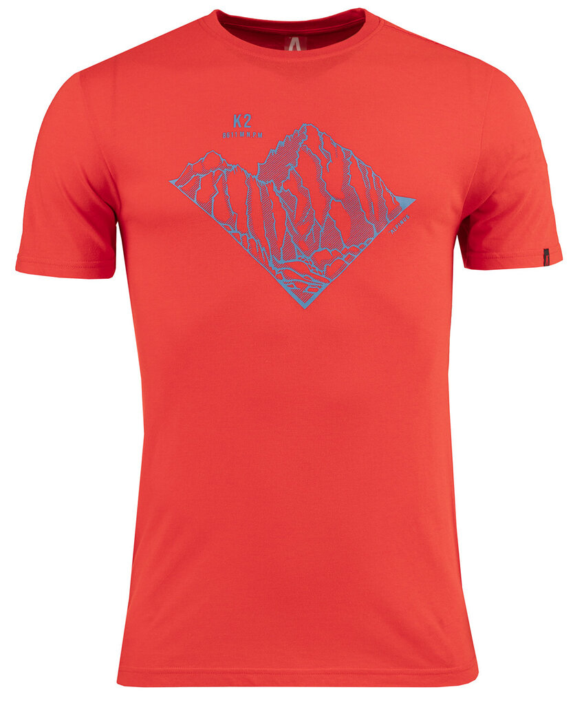Marškinėliai vyrams Alpinus Skilbrum FU18476, raudoni kaina ir informacija | Vyriški marškinėliai | pigu.lt