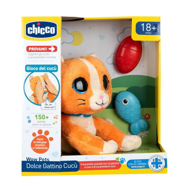 Interaktyvus pliušinis žaislas Chicco Wow Pets kaina ir informacija | Minkšti (pliušiniai) žaislai | pigu.lt