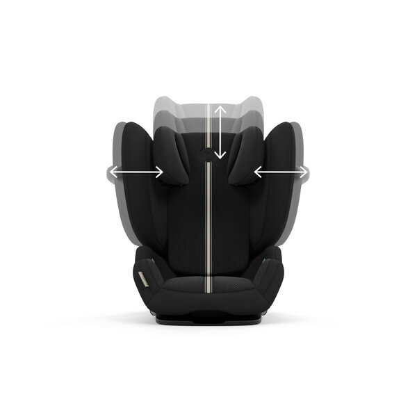 Cybex automobilinė kėdutė Solution G I-Fix Plus, 15-50 kg, Moon Black Plus kaina ir informacija | Autokėdutės | pigu.lt