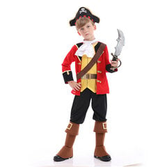 Kostiumas vaikams Kapitonas, 3 dalių kaina ir informacija | Karnavaliniai kostiumai | pigu.lt