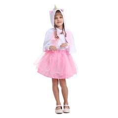 Vaikiškas vienaragio apsiaustas, rožinis цена и информация | Карнавальные костюмы | pigu.lt