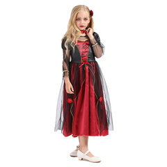 Vampyrės kostiumas mergaitėms, 3 dalių kaina ir informacija | Karnavaliniai kostiumai | pigu.lt