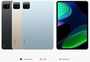 Xiaomi Pad 6 Gravity Gray VHU4362EU kaina ir informacija | Planšetiniai kompiuteriai | pigu.lt