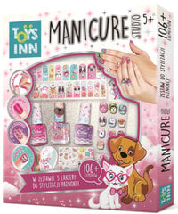 Vaikiškas nagų dizaino rinkinys Manicure Studio ToysInn, 106 el. kaina ir informacija | Žaislai mergaitėms | pigu.lt