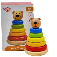 Linguojantis medinis žaislas Tooky Toy Pingvinas kaina ir informacija | Žaislai kūdikiams | pigu.lt