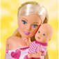 Lėlė Steffi mamytė su kūdikiu Simba Steffi Love kaina ir informacija | Žaislai mergaitėms | pigu.lt