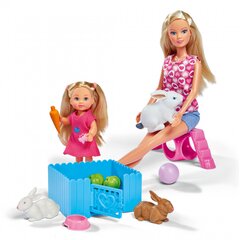Lėlės Steffi ir Evi su zuikučiais Simba Steffi Love kaina ir informacija | Žaislai mergaitėms | pigu.lt