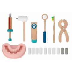 Vaikiškas odontologo rinkinys lagamine Tooky Toy, 19 el. kaina ir informacija | Lavinamieji žaislai | pigu.lt