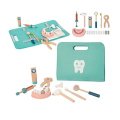 Vaikiškas odontologo rinkinys lagamine Tooky Toy, 19 el. kaina ir informacija | Lavinamieji žaislai | pigu.lt