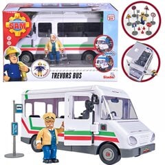 Žaislinis autobusas su kelio ženklais ir Trevoro figūrėle Simba kaina ir informacija | Žaislai berniukams | pigu.lt