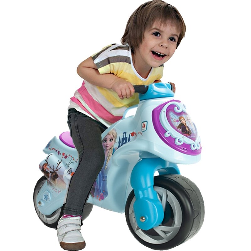 Paspiriamas balansinis vaikiškas motociklas Ledo šalis Injusa kaina ir informacija | Balansiniai dviratukai | pigu.lt