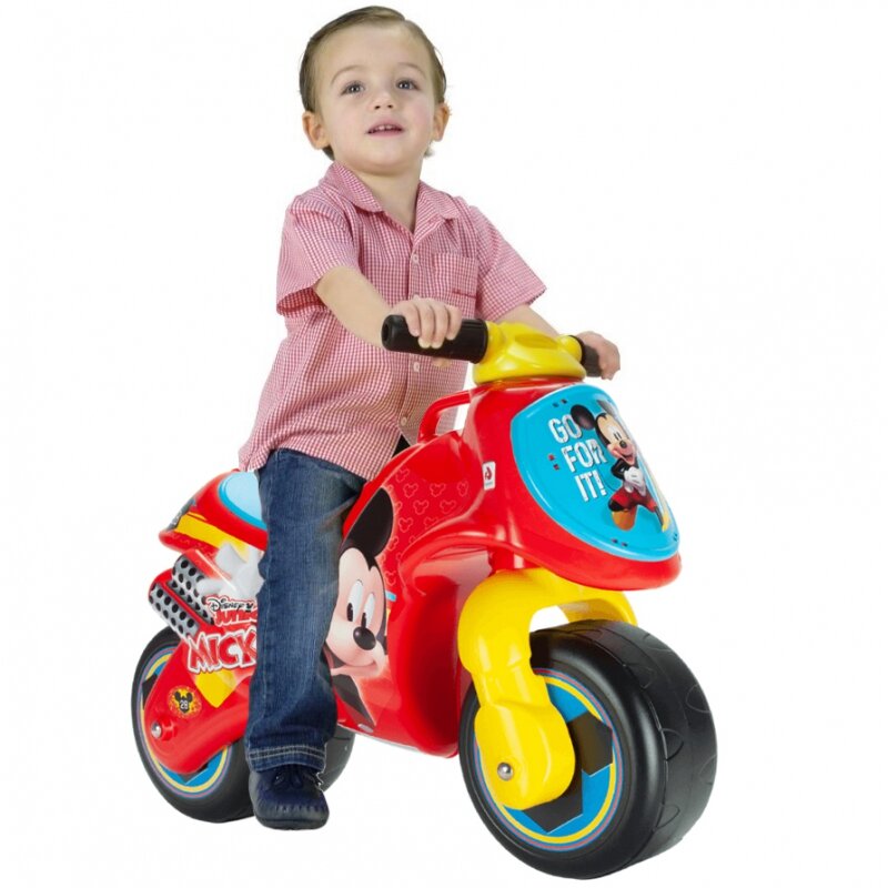 Paspiriamas balansinis vaikiškas motociklas Peliukas Mikis Injusa kaina ir informacija | Balansiniai dviratukai | pigu.lt