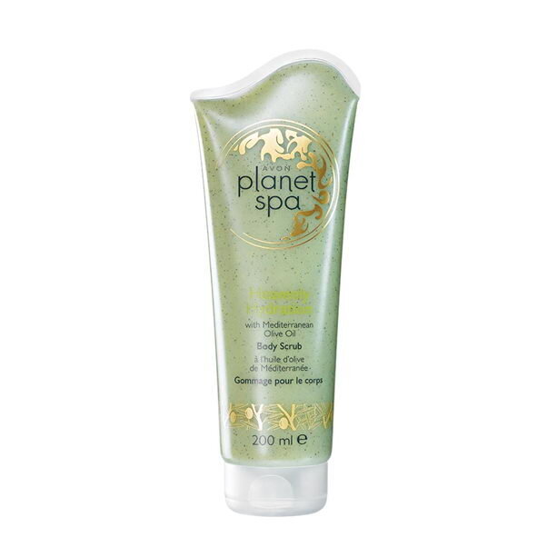 Kūno šveitiklis su alyvuogių aliejumi Avon Planet Spa Heavenly Hydration, 200 ml kaina ir informacija | Kūno šveitikliai | pigu.lt