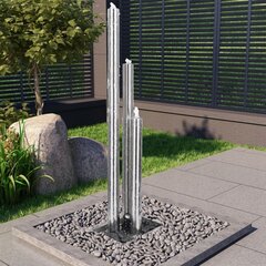 Sodo fontanas, sidabrinis 48x34x153 cm kaina ir informacija | Sodo dekoracijos | pigu.lt