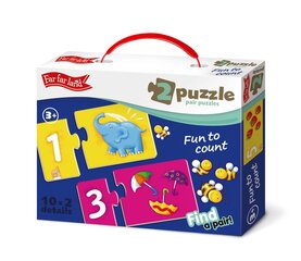 Двойные пазлы для детей Fun to Count Far Far Land цена и информация | Развивающие игрушки | pigu.lt