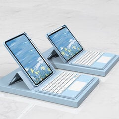 Перевернутая крышка и клавиатура Bluetooth Ykcloud SX11C для iPad Air5 10.9（2022)/iPad Air4 10.9（2020)/iPad Pro11(2022/2021/2020/2018) цена и информация | Чехлы для планшетов и электронных книг | pigu.lt