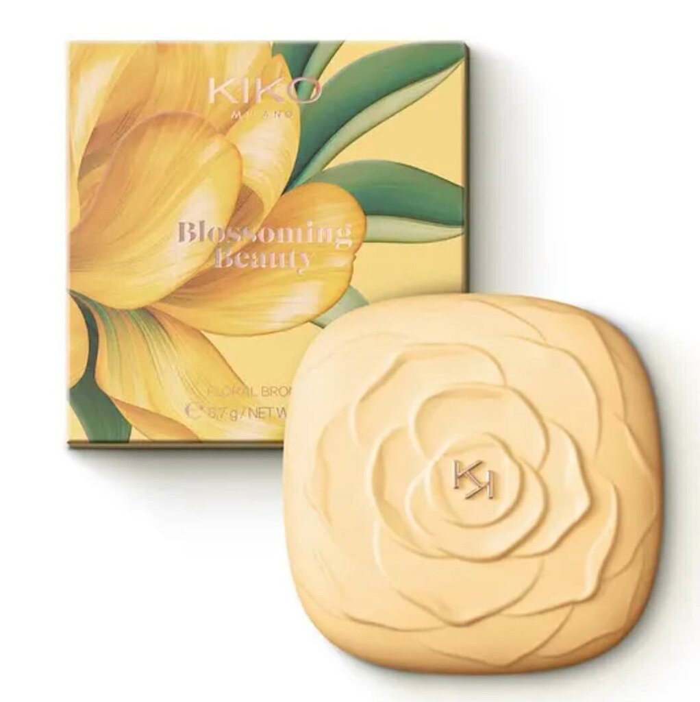 Šilkinės tekstūros bronzantas Kiko Milano Blossoming Beauty, 01 golden honey, 8,7g цена и информация | Bronzantai, skaistalai | pigu.lt