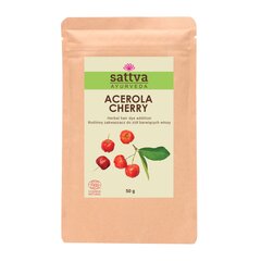 Vyšnios milteliai plaukams Sattva Ayurveda Acerola, 50 g цена и информация | Средства для укрепления волос | pigu.lt