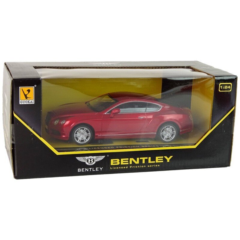 Žaislinis automobilis Bentley Red 1:24 kaina ir informacija | Žaislai berniukams | pigu.lt