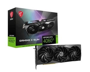 MSI GeForce RTX 4060 Ti Gaming X Slim kaina ir informacija | Vaizdo plokštės (GPU) | pigu.lt