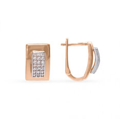 Auksiniai auskarai moterims ZAG900 kaina ir informacija | Auskarai | pigu.lt
