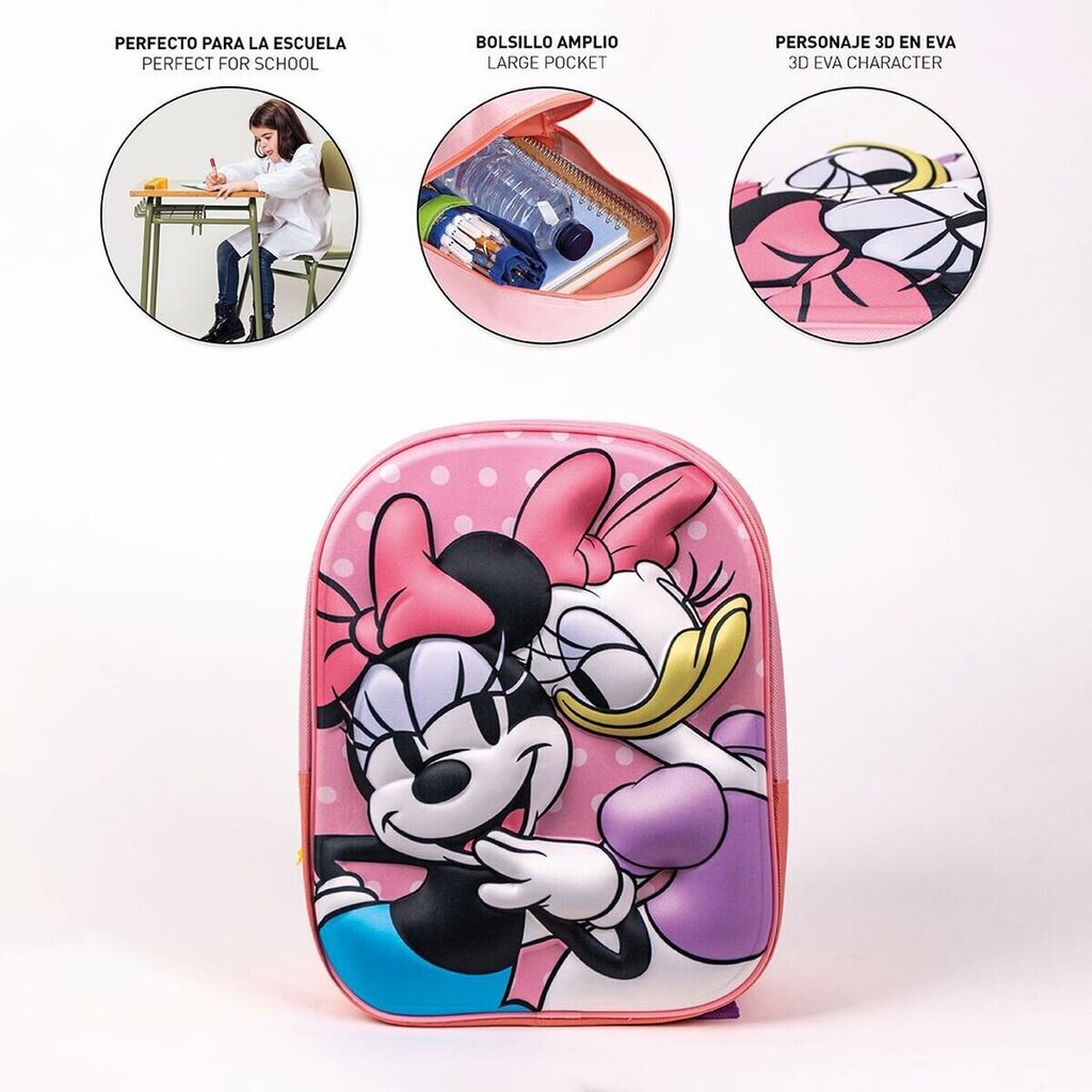 Mokyklinė kuprinė Minnie Mouse, rožinė цена и информация | Kuprinės mokyklai, sportiniai maišeliai | pigu.lt