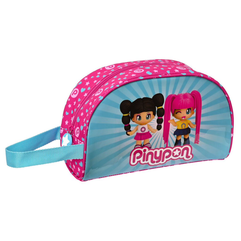 Vaikiškas kelioninis dėklas Pinypon, Mėlynas/Rožinis kaina ir informacija | Lagaminai, kelioniniai krepšiai | pigu.lt