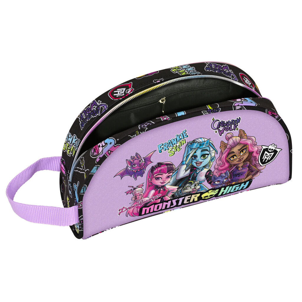 Vaikiškas kelioninis dėklas Monster High Creep, Juodas/violetinis цена и информация | Lagaminai, kelioniniai krepšiai | pigu.lt