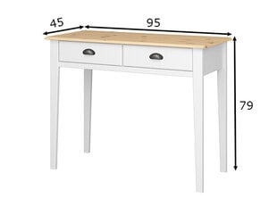 Письменный стол Tvilum Nola, белый/коричневый цена и информация | Компьютерные, письменные столы | pigu.lt
