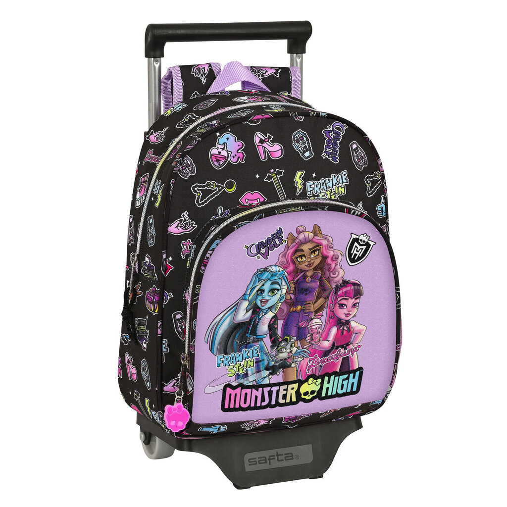 Mokyklinė kuprinė su ratukais Monster High Creep kaina ir informacija | Kuprinės mokyklai, sportiniai maišeliai | pigu.lt