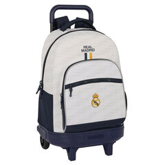 Mokyklinė kuprinė su ratukais Real Madrid C.F. kaina ir informacija | Kuprinės mokyklai, sportiniai maišeliai | pigu.lt