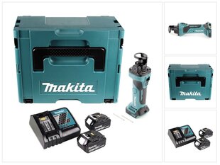 Аккумуляторный резак для гипсокартона Makita DCO 180 RGJ 18 В с 2х аккумуляторами и зарядным устройством цена и информация | Фрезы | pigu.lt