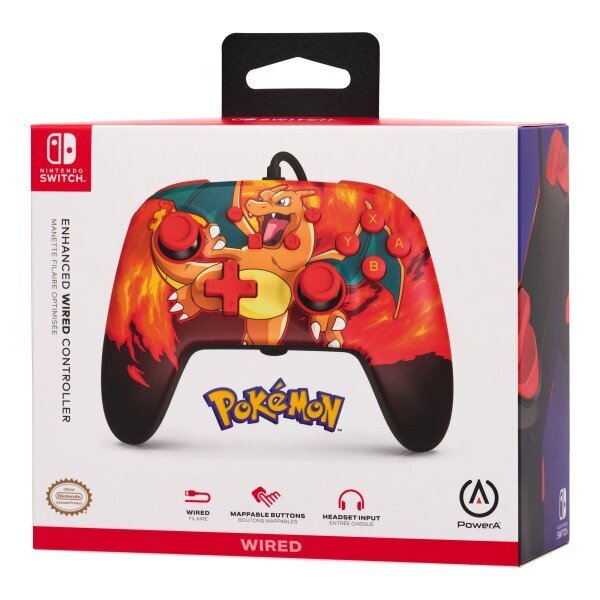 PowerA Pokémon: Charizard Vortex NSGP0040-02 kaina ir informacija | Žaidimų pultai  | pigu.lt