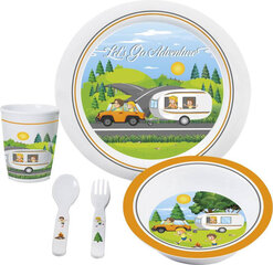 Turistinis indų rinkinys Brunner Melamine Set Cosmic, 5 vnt, įvairių spalvų цена и информация | Котелки, туристическая посуда и приборы | pigu.lt