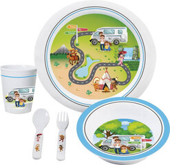 Turistinių indų rinkinys Brunner Melamine Set Cosmic, 5 vnt, įvairių spalvų цена и информация | Котелки, туристическая посуда и приборы | pigu.lt