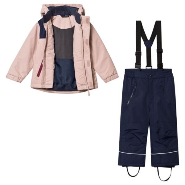 Komplektas mergaitėms Kuling, rožinis kaina ir informacija | Žiemos drabužiai vaikams | pigu.lt