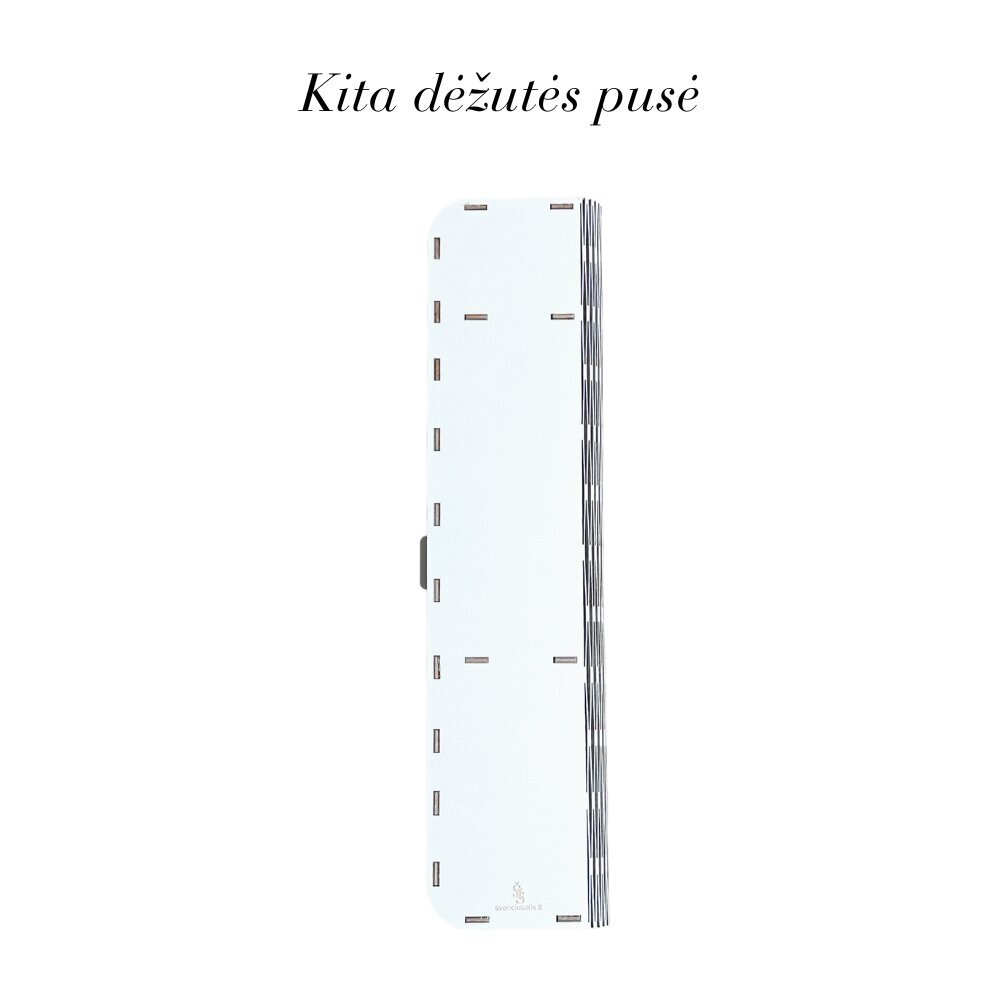 Dėžutė krikšto žvakei, 8x32,5 cm kaina ir informacija | Bažnytinės žvakės, žvakidės | pigu.lt