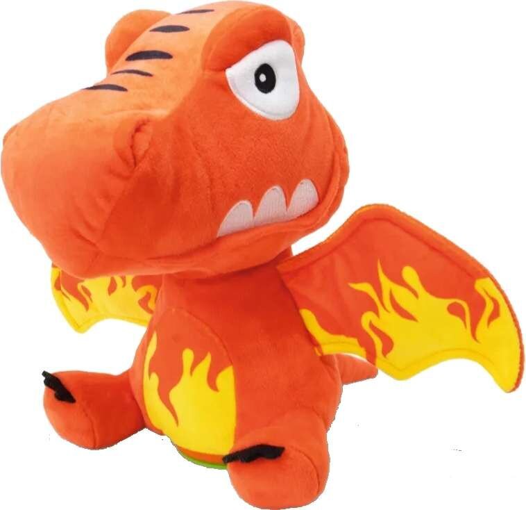 Minkštas žaislas Dinozauras Mega Jajosaurs Lava Slayers Flame, 25 cm kaina ir informacija | Minkšti (pliušiniai) žaislai | pigu.lt